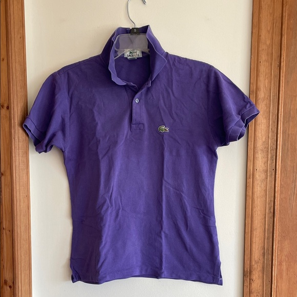 LACOSTE Women’s 1/2 Patron Polo Short Sleeve Shirt in Rich Purple M - Picture 2 of 16